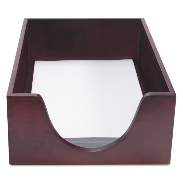 CARVER Hardwood Letter Stackable Desk Tray, Mahogany & Reviews Wayfair